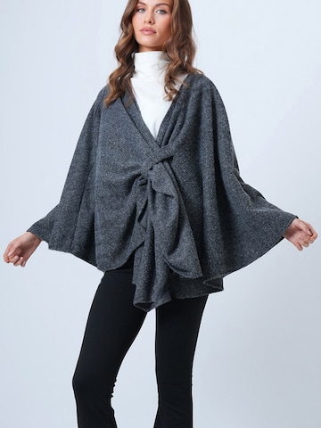 Trend Alaçatı Stili Κάπα σε γκρι