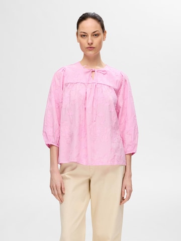 Bluză 'CORINA' de la SELECTED FEMME pe roz