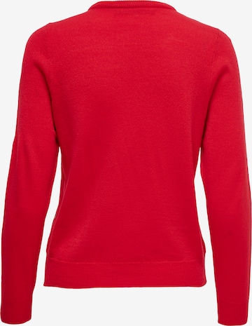 ONLY Sweater 'XMAS HAPPY' in Red