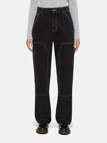 DICKIES Normální Džíny 'MADISON' – černá: přední strana