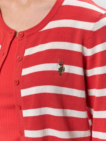 U.S. POLO ASSN. Cardigan ' Malika ' i rød