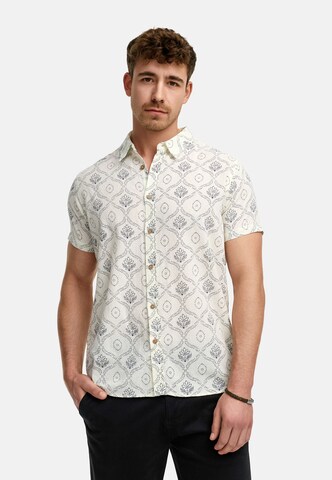 INDICODE JEANS Regular fit Overhemd ' Cotta ' in Wit: voorkant