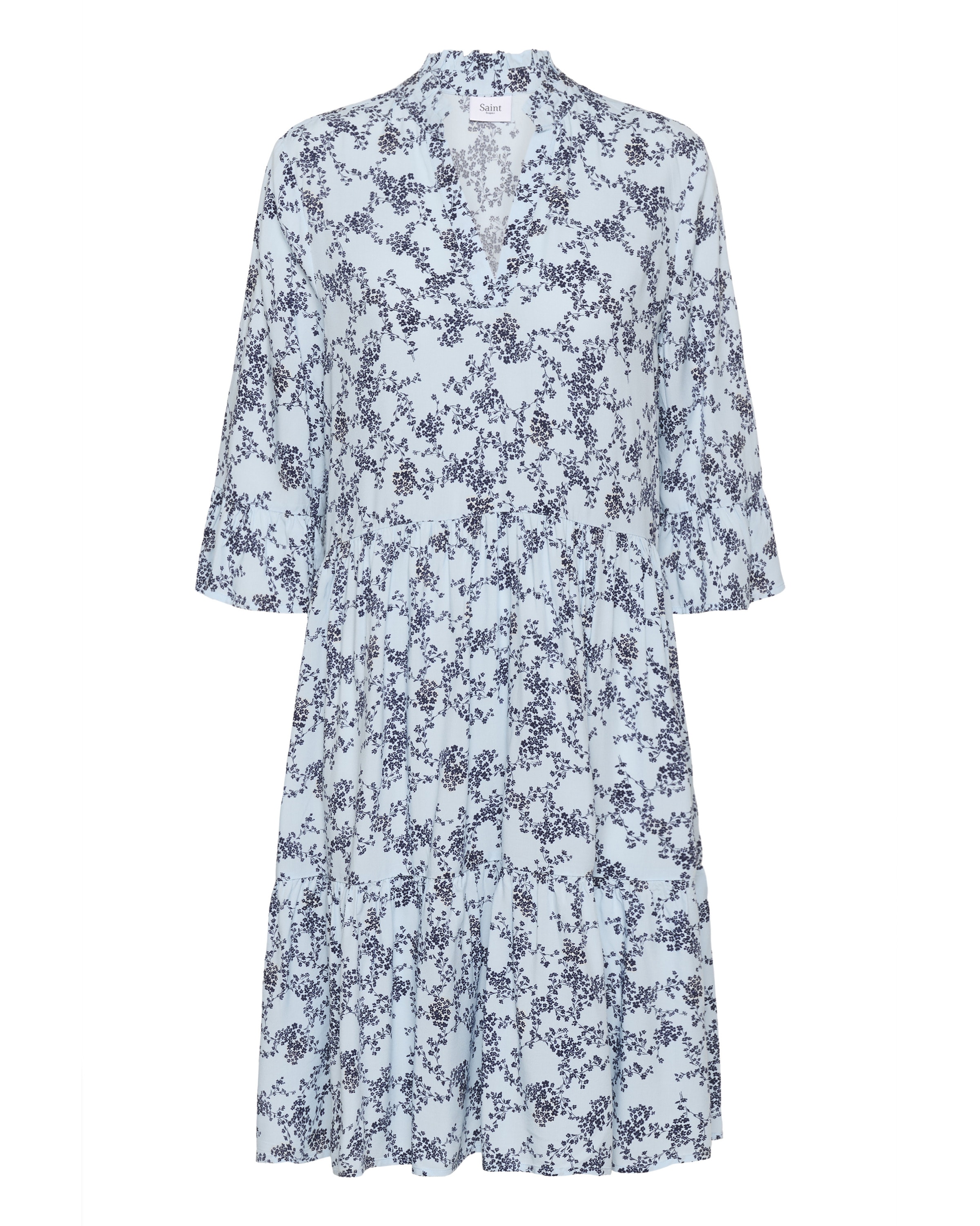 SAINT TROPEZ Kleid 'Eda' in hellblau / schwarz, Produktansicht