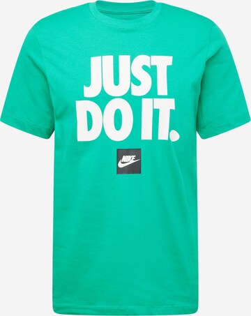 Nike Sportswear Shirt in Groen: voorkant