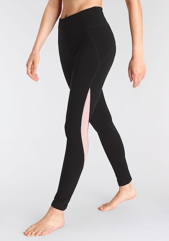 VIVANCE Skinny Sporthose in Schwarz