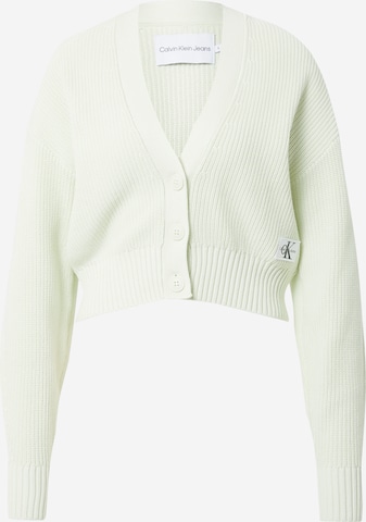 Cardigan Calvin Klein Jeans en vert : devant