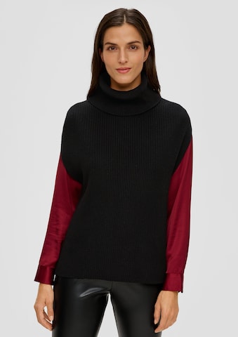 s.Oliver Pullover in Schwarz: predná strana