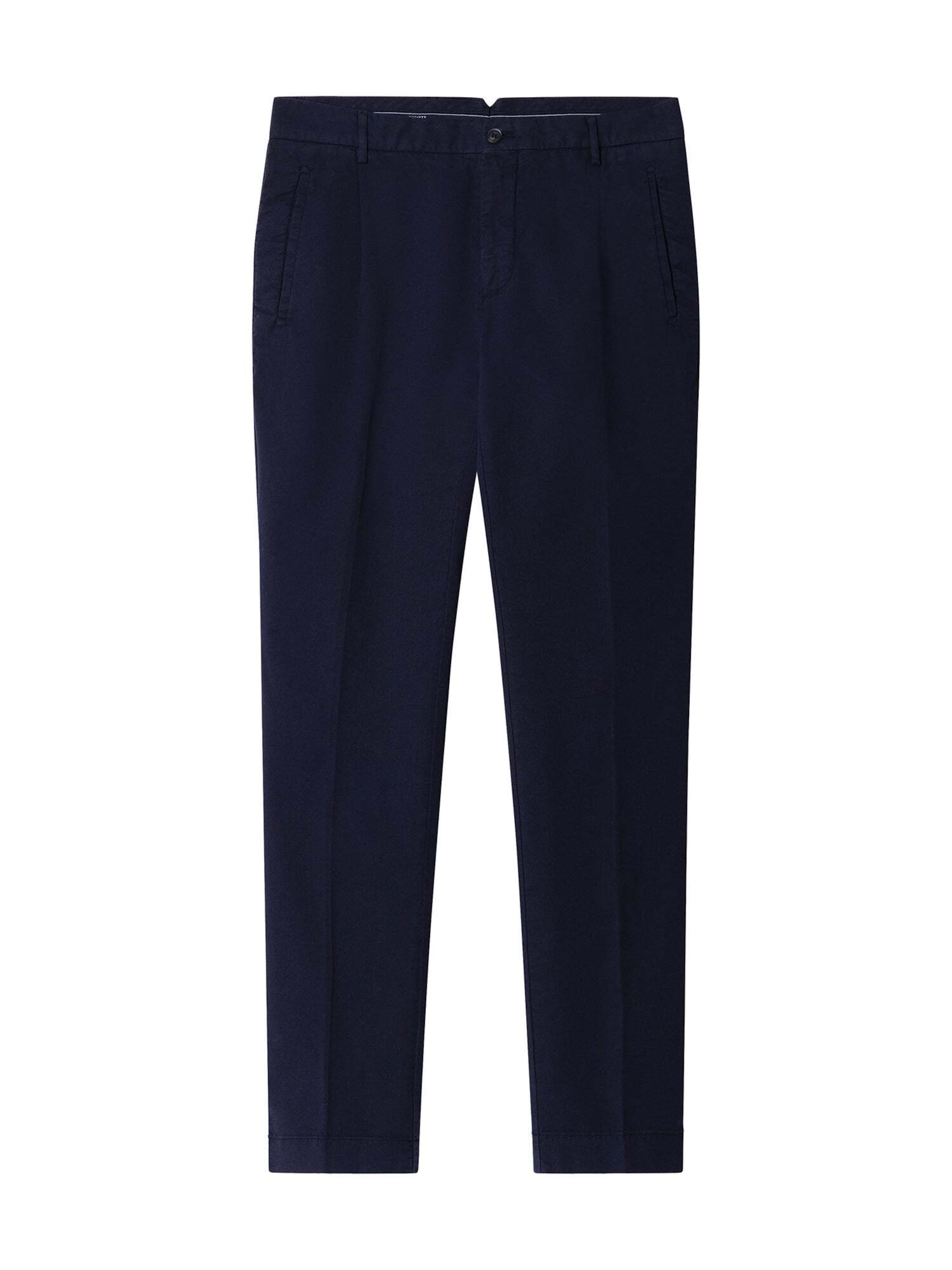 Tapered Pantaloni con piega frontale 'Sloane' di Hackett London in blu: frontale