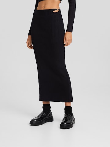 Jupe Bershka en noir : devant