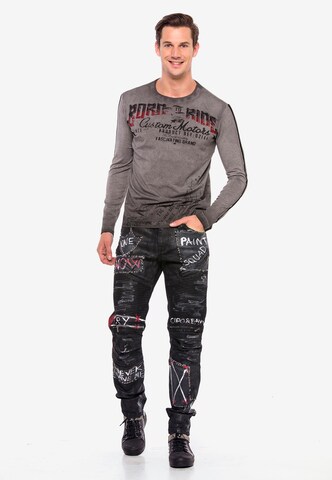 CIPO & BAXX Regular Jeans in Zwart