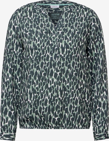 CECIL Gemusterte Bluse in Grün: Vorderseite