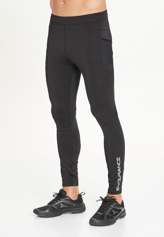 ENDURANCE Skinny Workout Pants 'Kerir' in Black: front