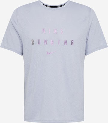 NIKE - Camiseta funcional 'Miler Run Division' en azul: frente