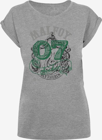 Maglietta 'Harry Potter Draco Malfoy Seeker' di F4NT4STIC in grigio: frontale