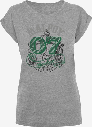 Maglietta 'Harry Potter Draco Malfoy Seeker' F4NT4STIC di colore grigio sfumato / verde, Visualizzazione prodotti
