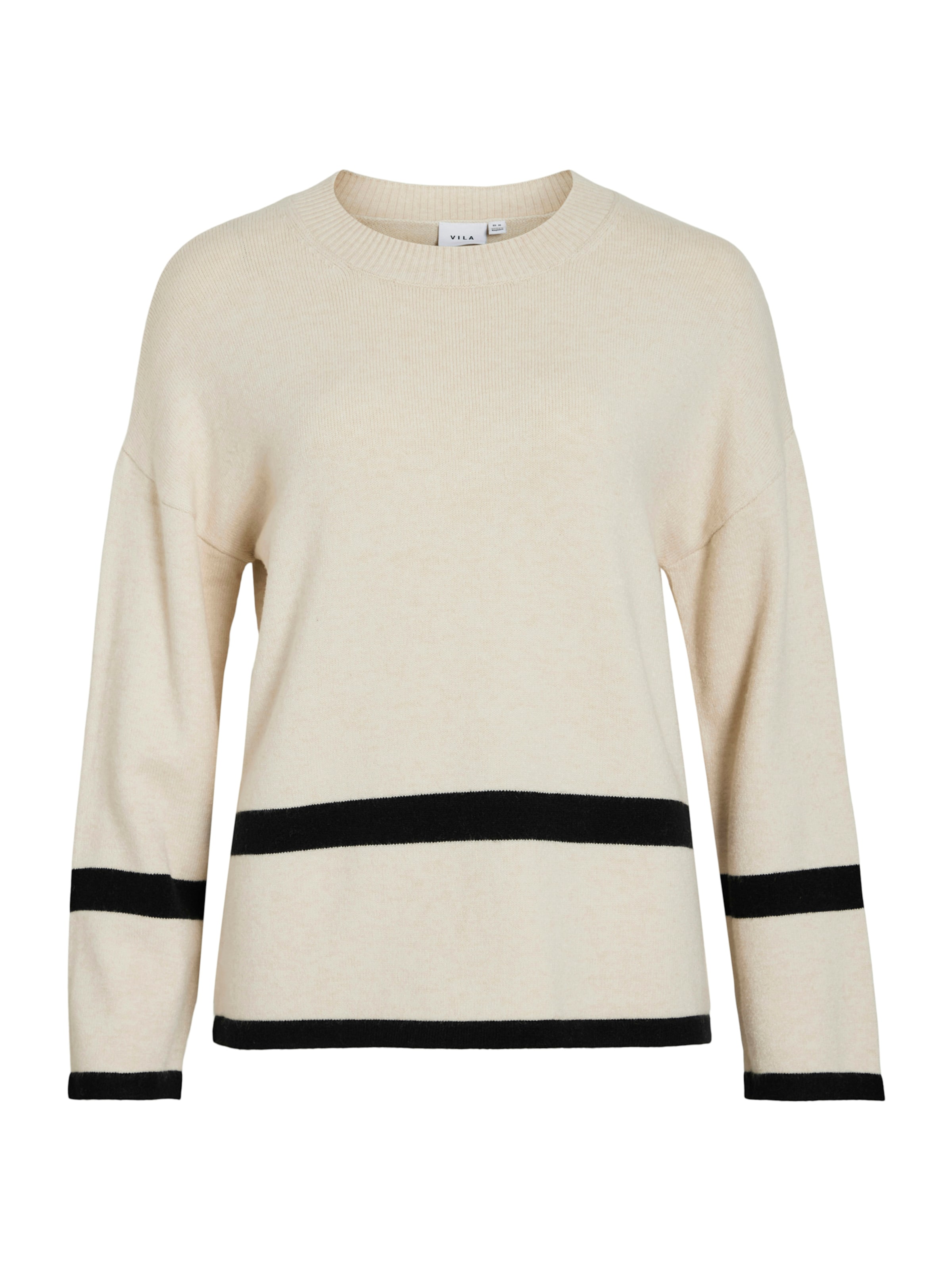 VILA Пуловер 'VIRil' в бежово: отпред