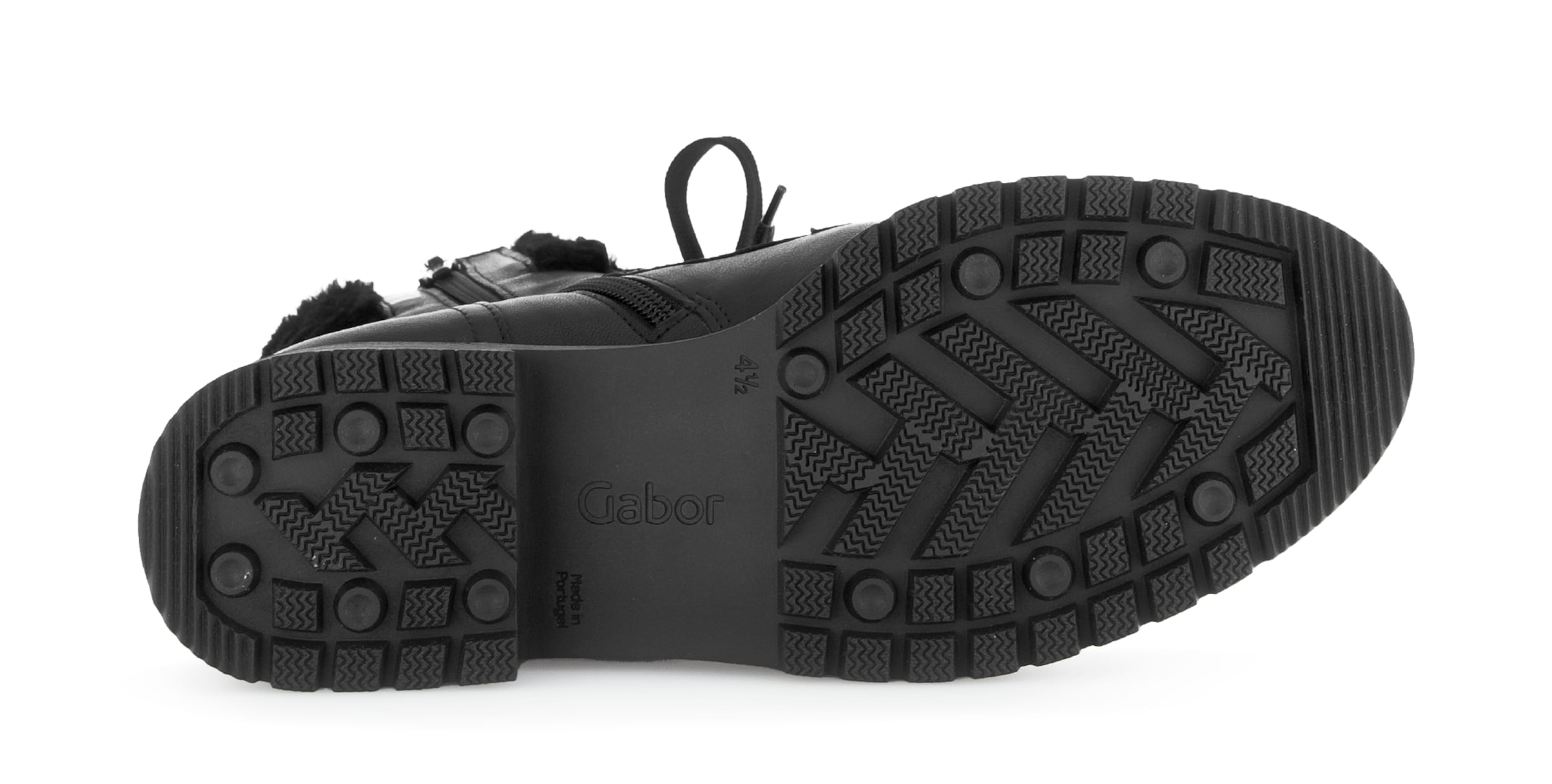 GABOR Lace-Up Ankle Boots in Black