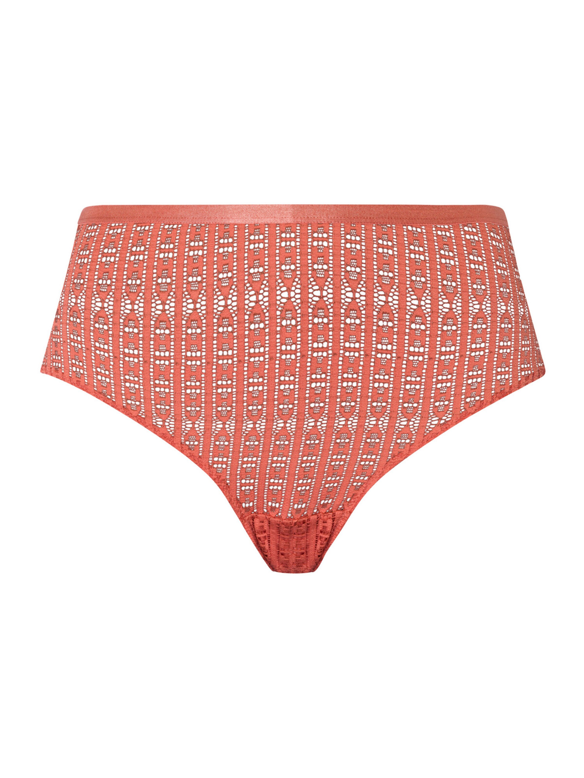 Hanro Slip ' Hedy ' in Oranje: voorkant