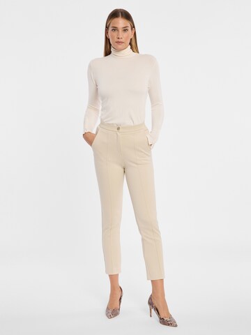 Regular Pantalon à plis 'Tricia Jones' Ana Alcazar en blanc : devant