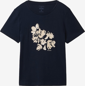 T-shirt TOM TAILOR en bleu : devant