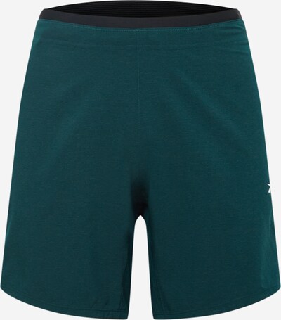 Reebok Спортен панталон в тъмнозелено / черно / сребърно, Преглед на продукта