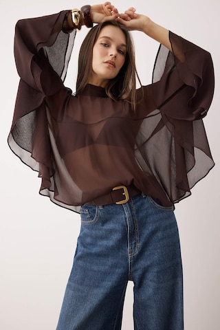 Trendyol Blus i brun: framsida
