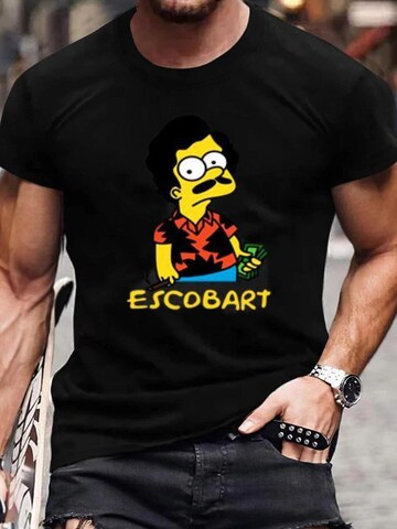 RMK Shirt 'gangster bart' in Black: front