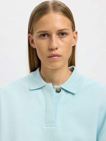 SELECTED Sweatshirt 'SLFari Gia' in Blau