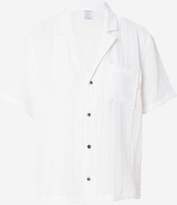 Calvin Klein Underwear Regular Pajama Shirt in White: front