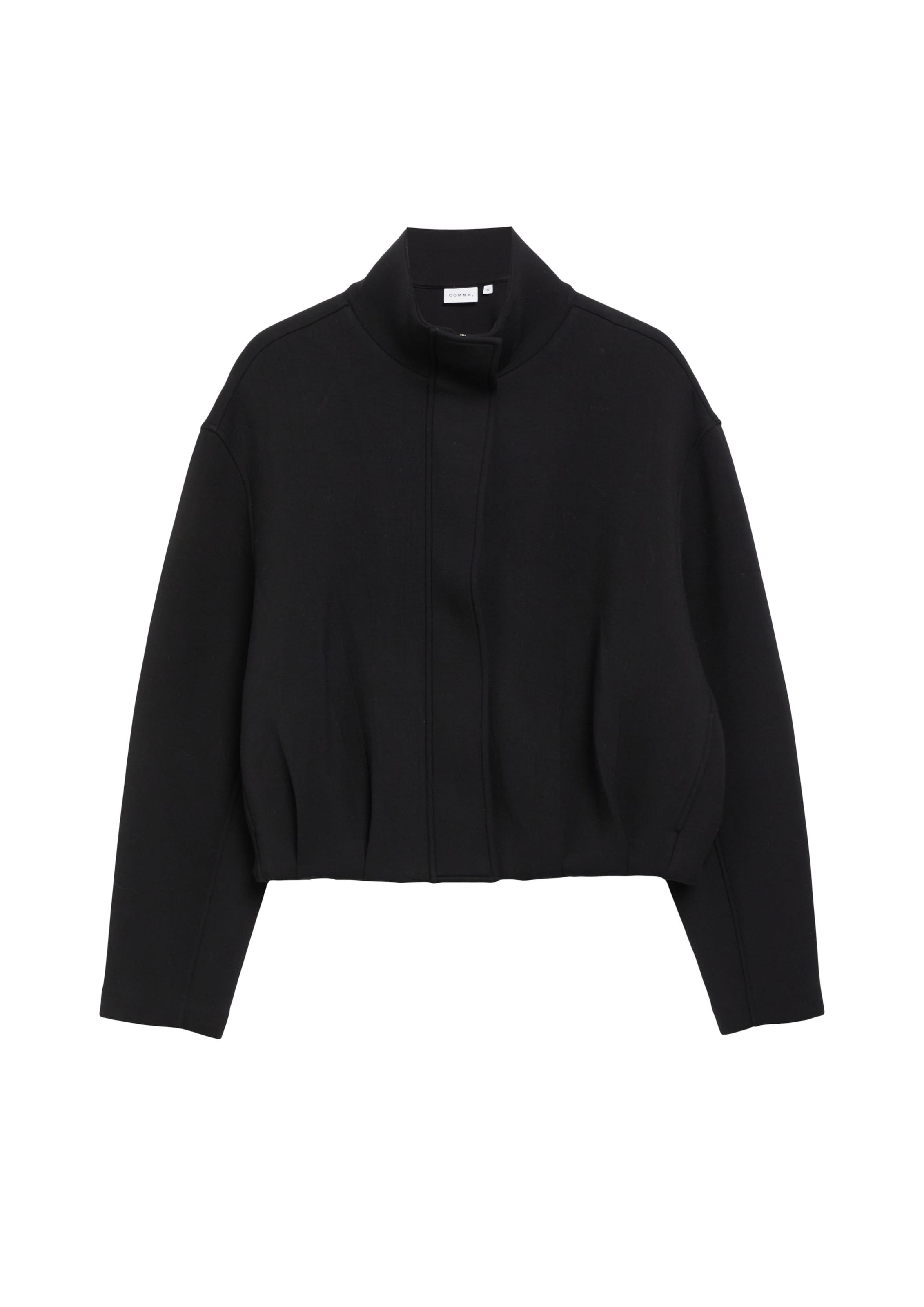 COMMA Sweatvest in Zwart: voorkant