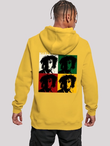 F4NT4STIC Sweatshirt 'Sweatshirt 'Bob Marley Reggae Music' in Yellow: front