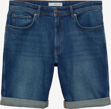 MANGO MAN Regular Farkut 'Rock' värissä sininen: etupuoli