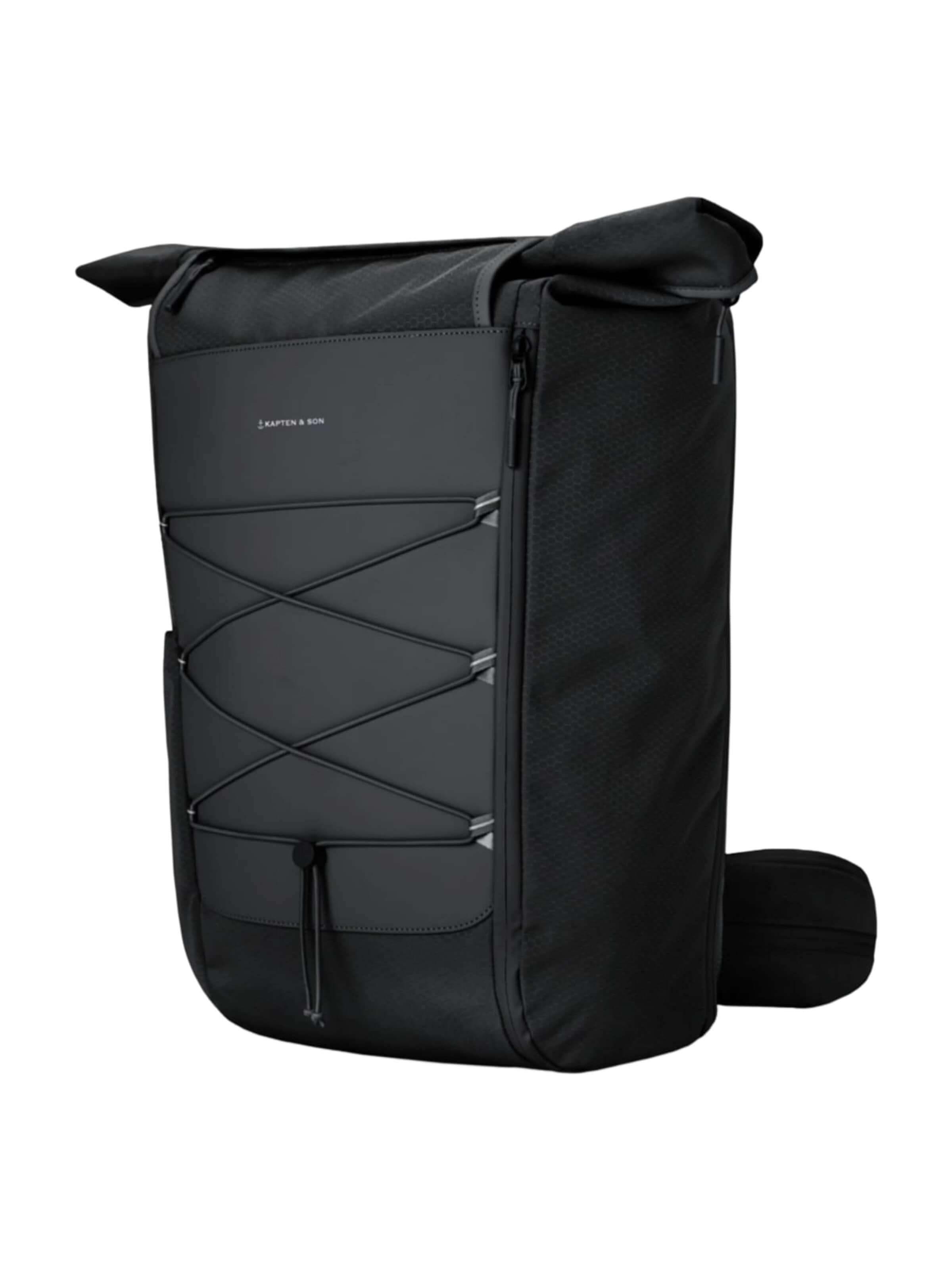 Kapten & Son Ryggsäck 'Kapten & Son Sac à dos Banff All Black' i svart