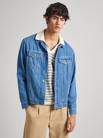 Pepe Jeans Демисезонная куртка 'Pinners' в Синий: спереди