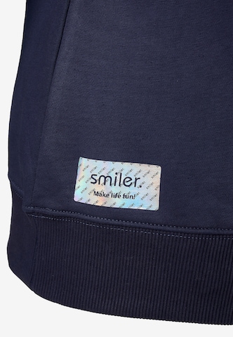Sweat-shirt 'Cuddle' smiler. en bleu