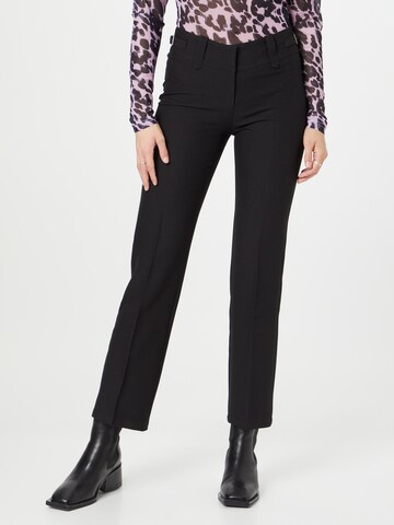 Edikted Regular Pantalon in Zwart: voorkant