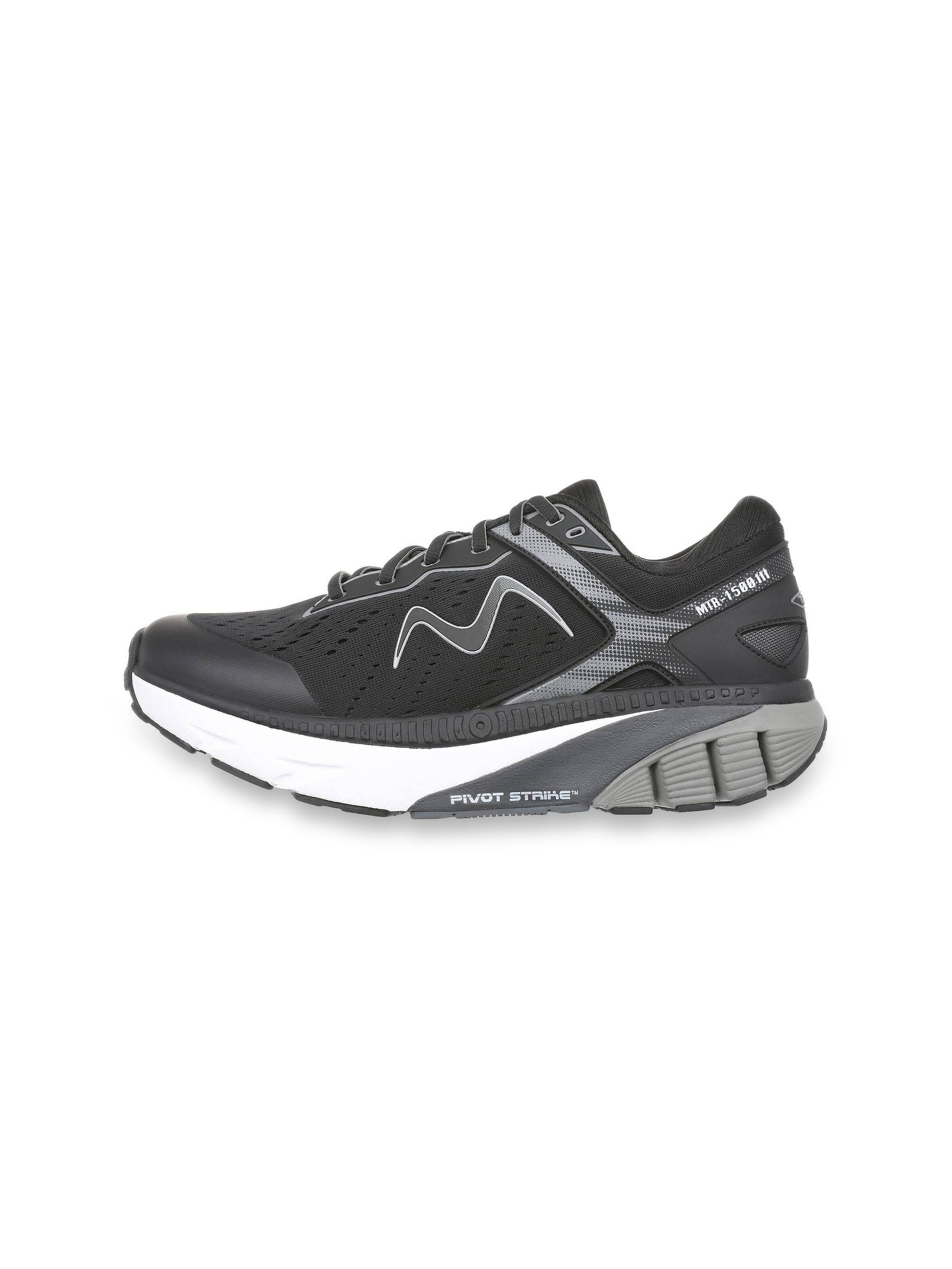 MBT - Sapatilhas slip-on ' MTR-1500 III LACE UP ' em preto: lateral
