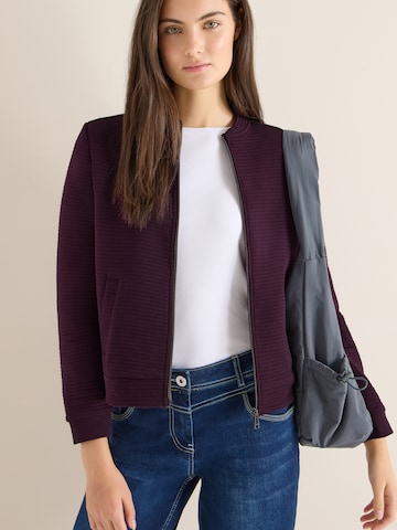 CECIL - Sudadera con cremallera en lila: frente