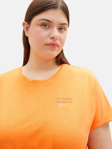 oranžs Tom Tailor Women + T-Krekls