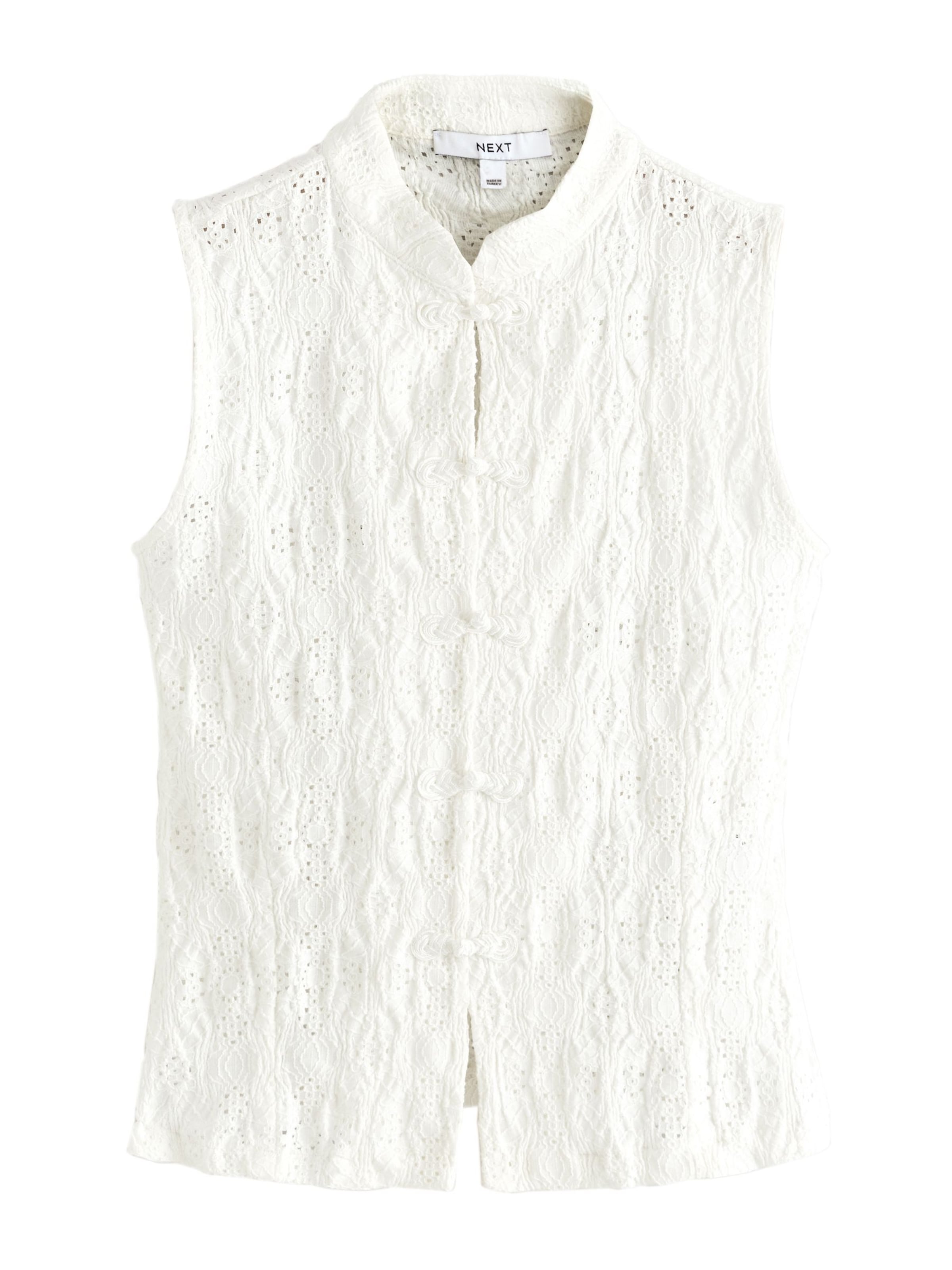 Next Blouse in XXS in de kleur Ecru, Productweergave