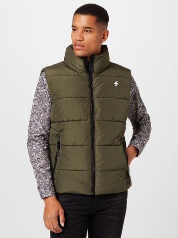 Gilet Superdry en vert : devant