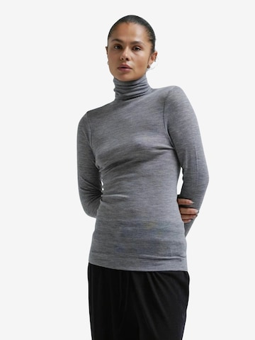 Seamless Basic Paita 'Lola' värissä harmaa: etupuoli