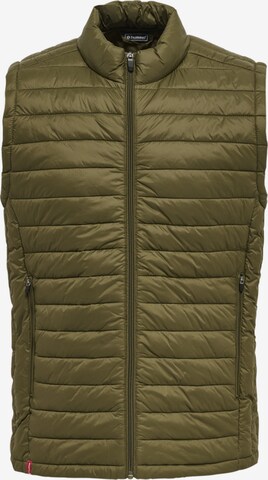 Hummel Bodywarmer in Groen: voorkant