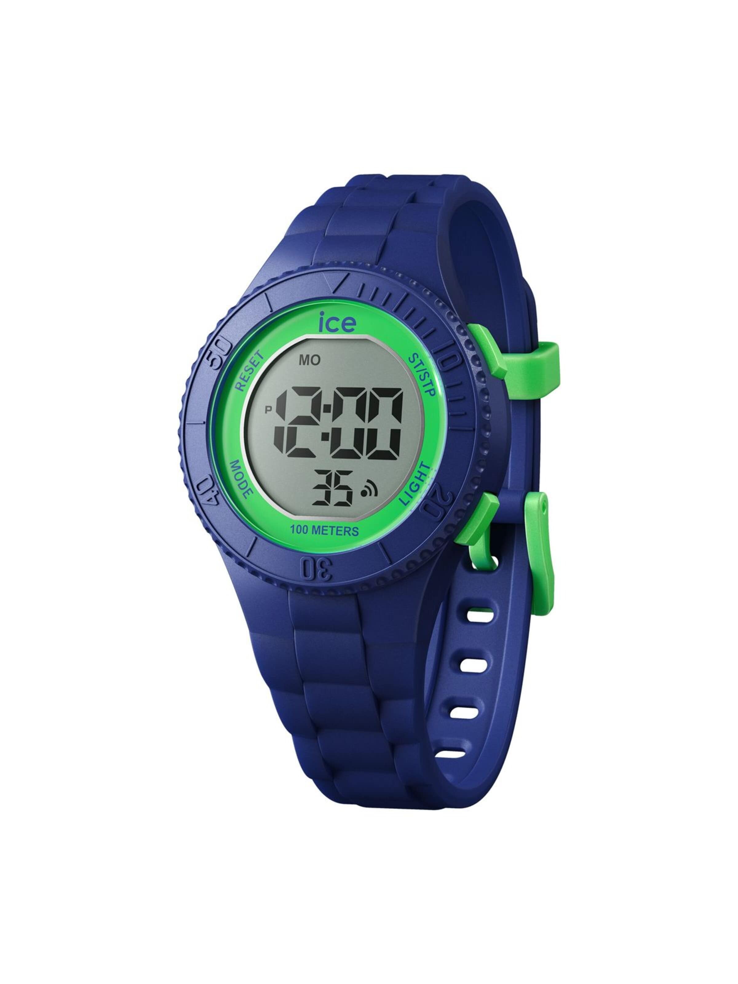 Montre digitale Ice-Watch en bleu : devant
