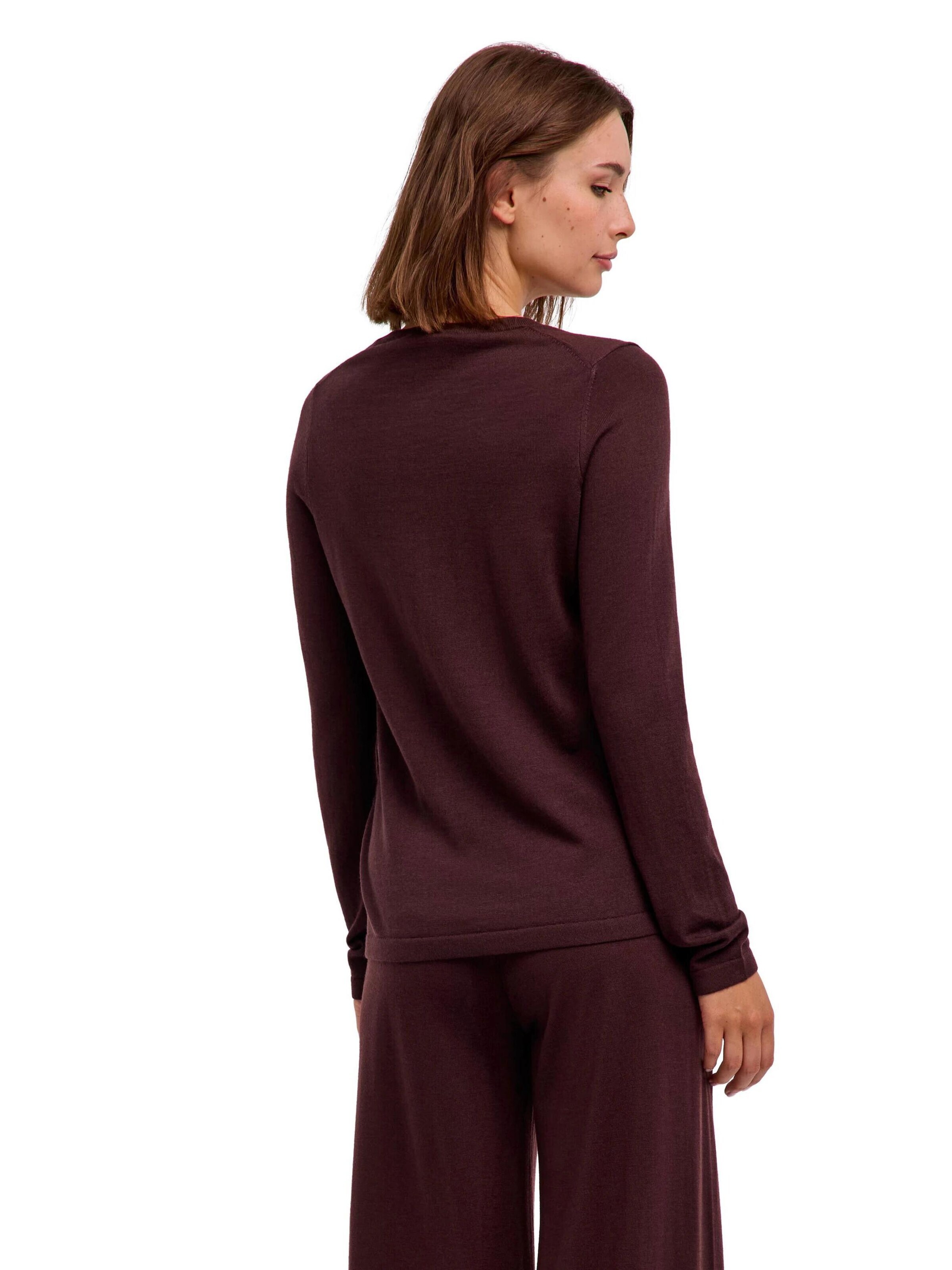 FALKE Pullover 'Pure Merino Wool' in Braun