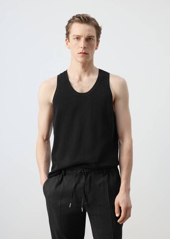 MANGO MAN Shirt 'Playa' in Black: front