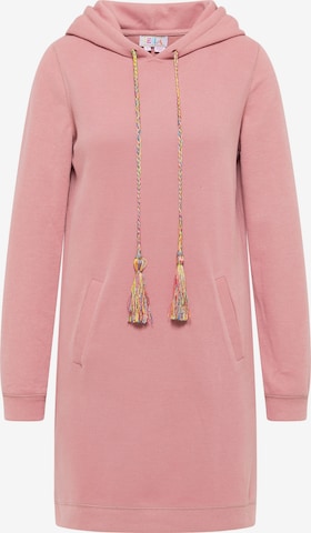 Robe IZIA en rose : devant