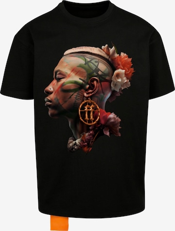 T-Shirt 'Tagged Warrior' Forgotten Faces en noir : devant