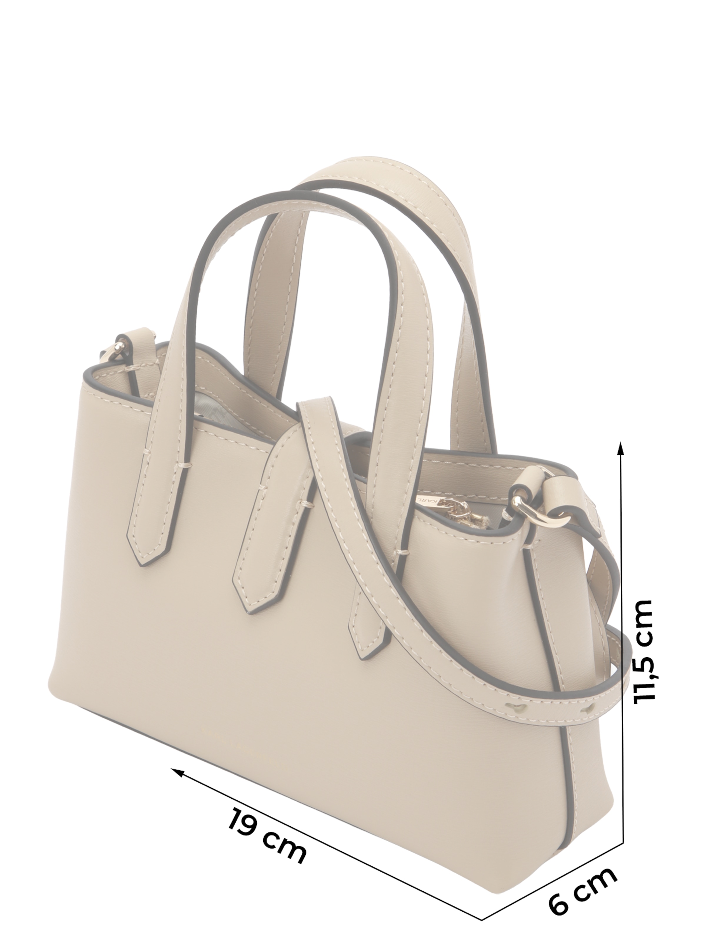 Karl Lagerfeld Handtasche in Beige