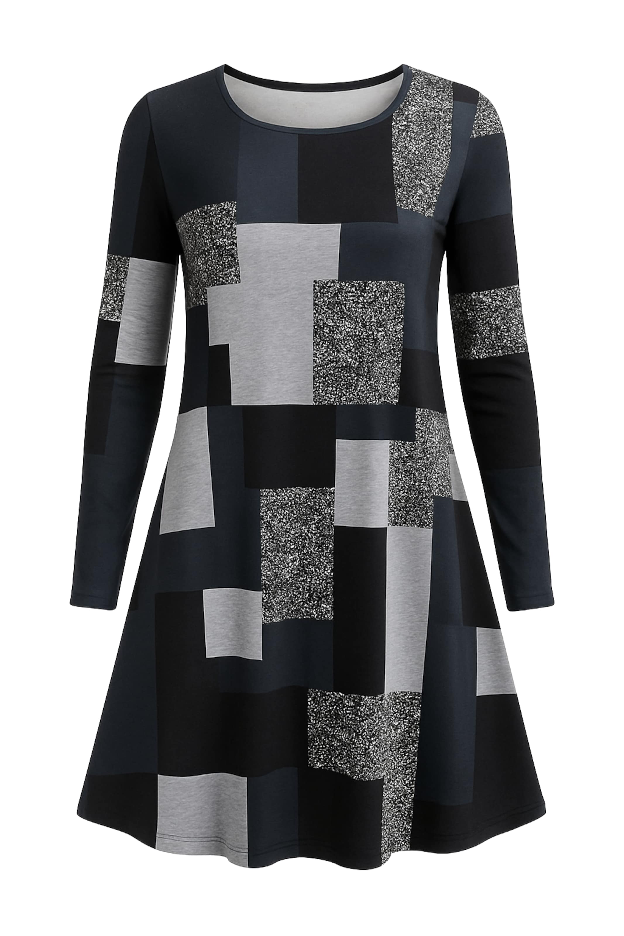 JANE's Jurk in Zwart: voorkant